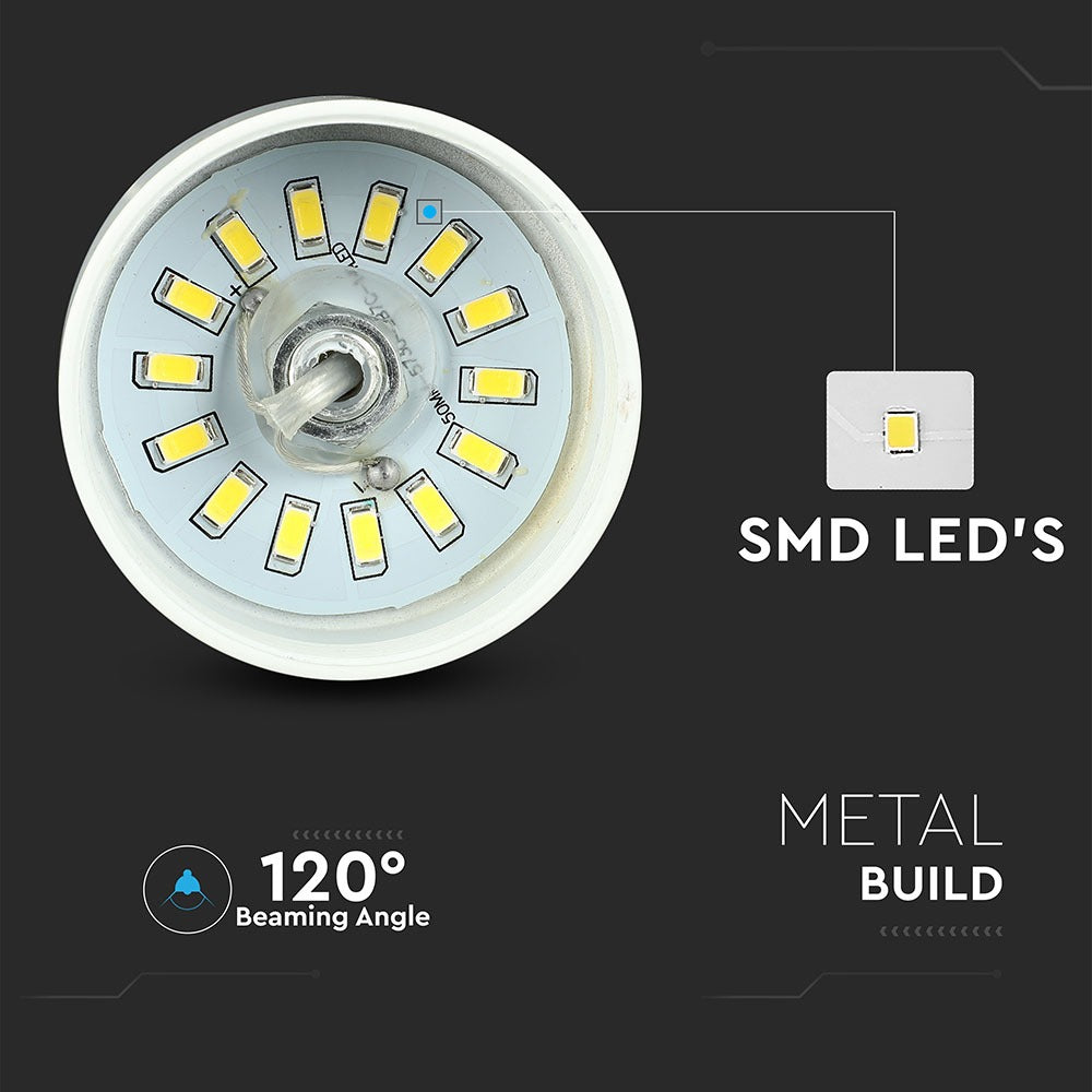 7W Lampa Wisząca LED / Klosz: Akryl / Biały / Barwa:3000K