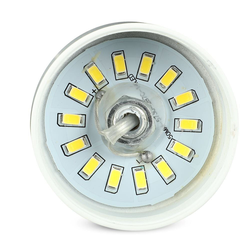 7W Lampa Wisząca LED / Klosz: Akryl / Złoty / Barwa:3000K
