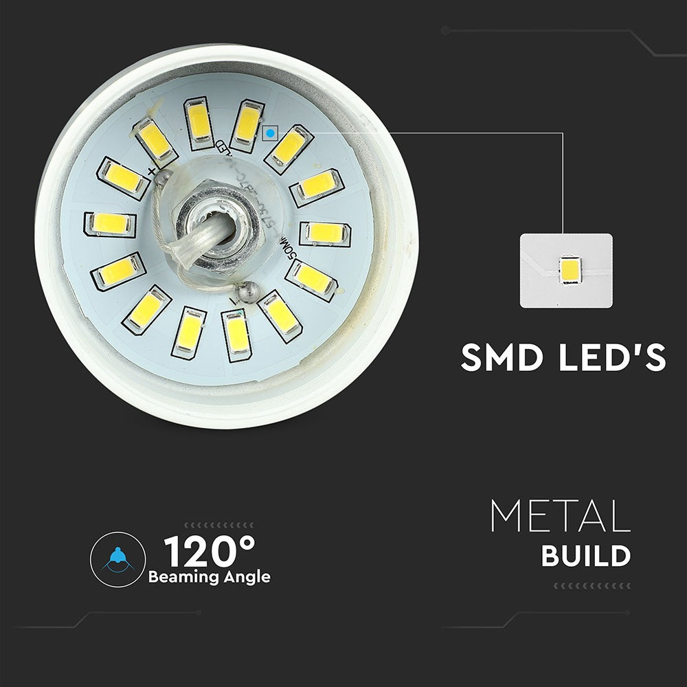 7W Lampa Wisząca LED / Klosz: Akryl / Biały / Barwa:3000K