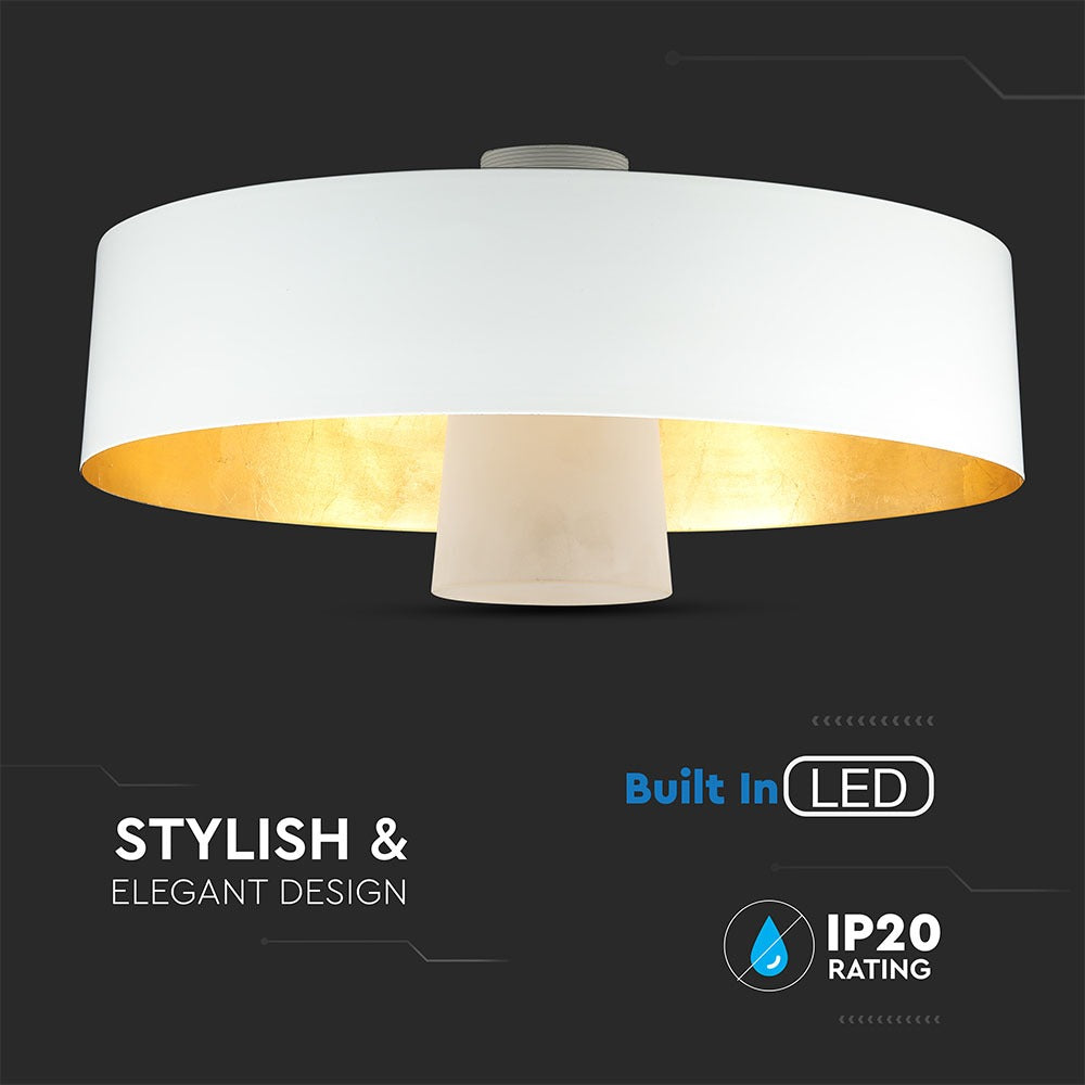 7W Lampa Wisząca LED / Klosz: Akryl / Biały / Barwa:3000K