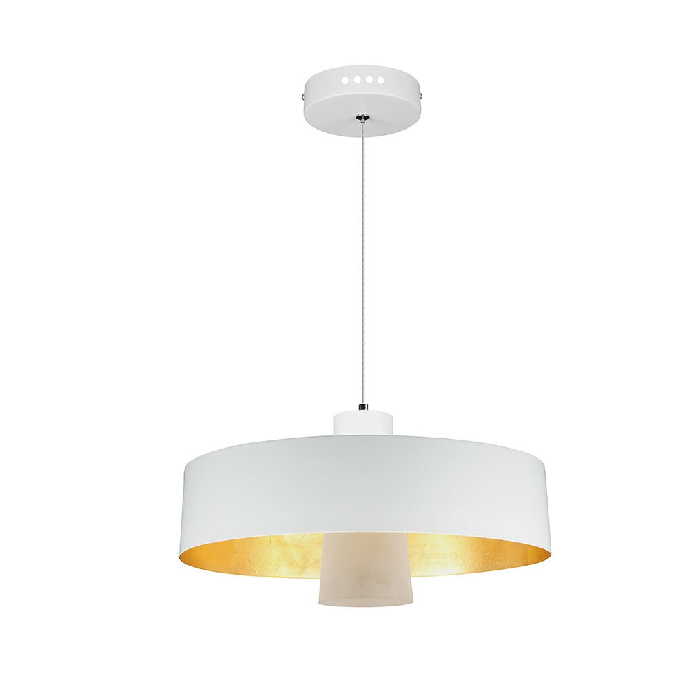 7W Lampa Wisząca LED / Klosz: Akryl / Biały / Barwa:3000K