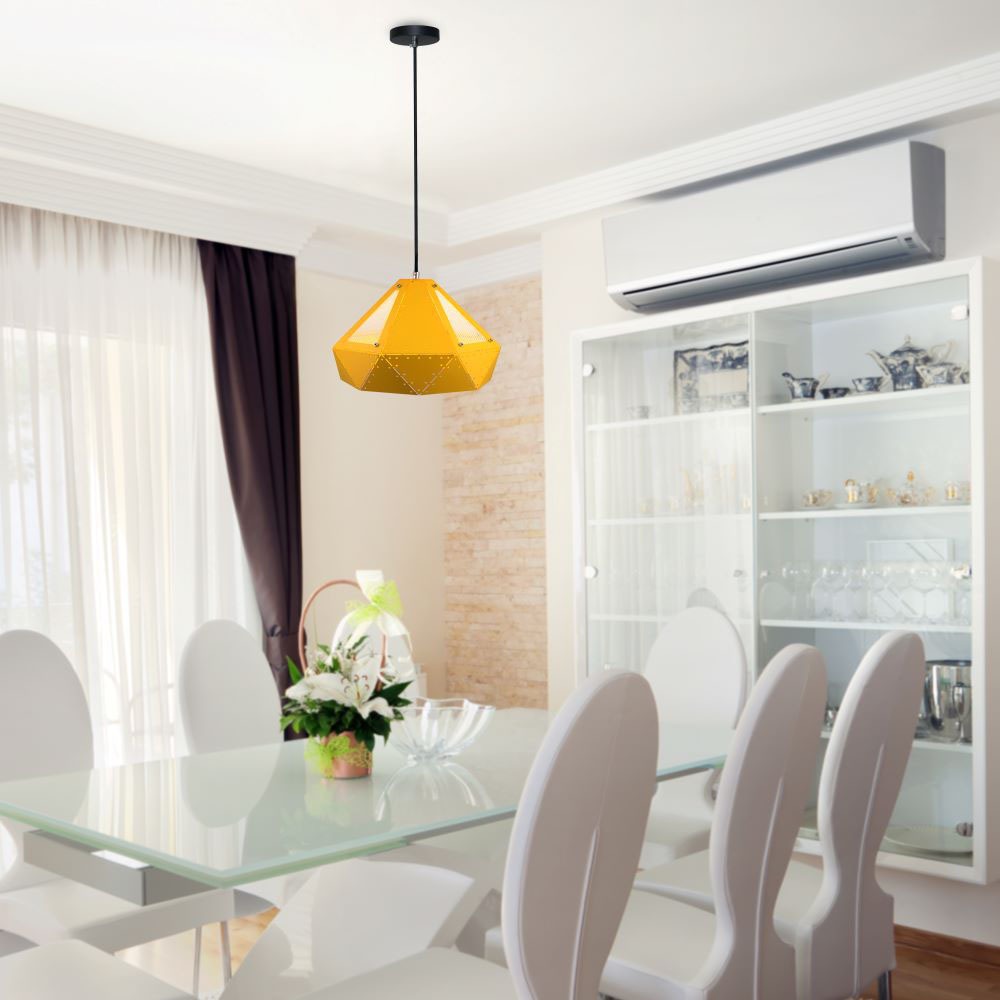 Lampa Wisząca / Żółty / Średnica: 180
