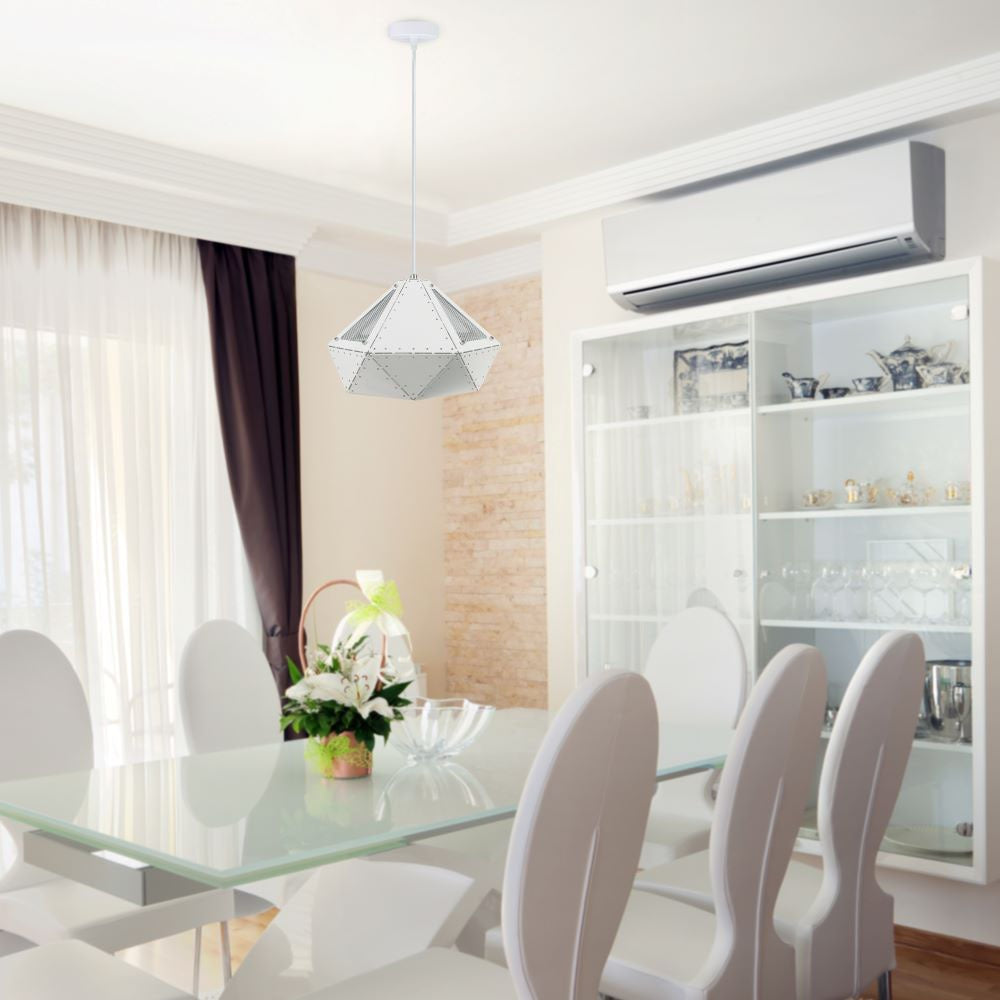 Lampa Wisząca / Biały / Średnica: 180
