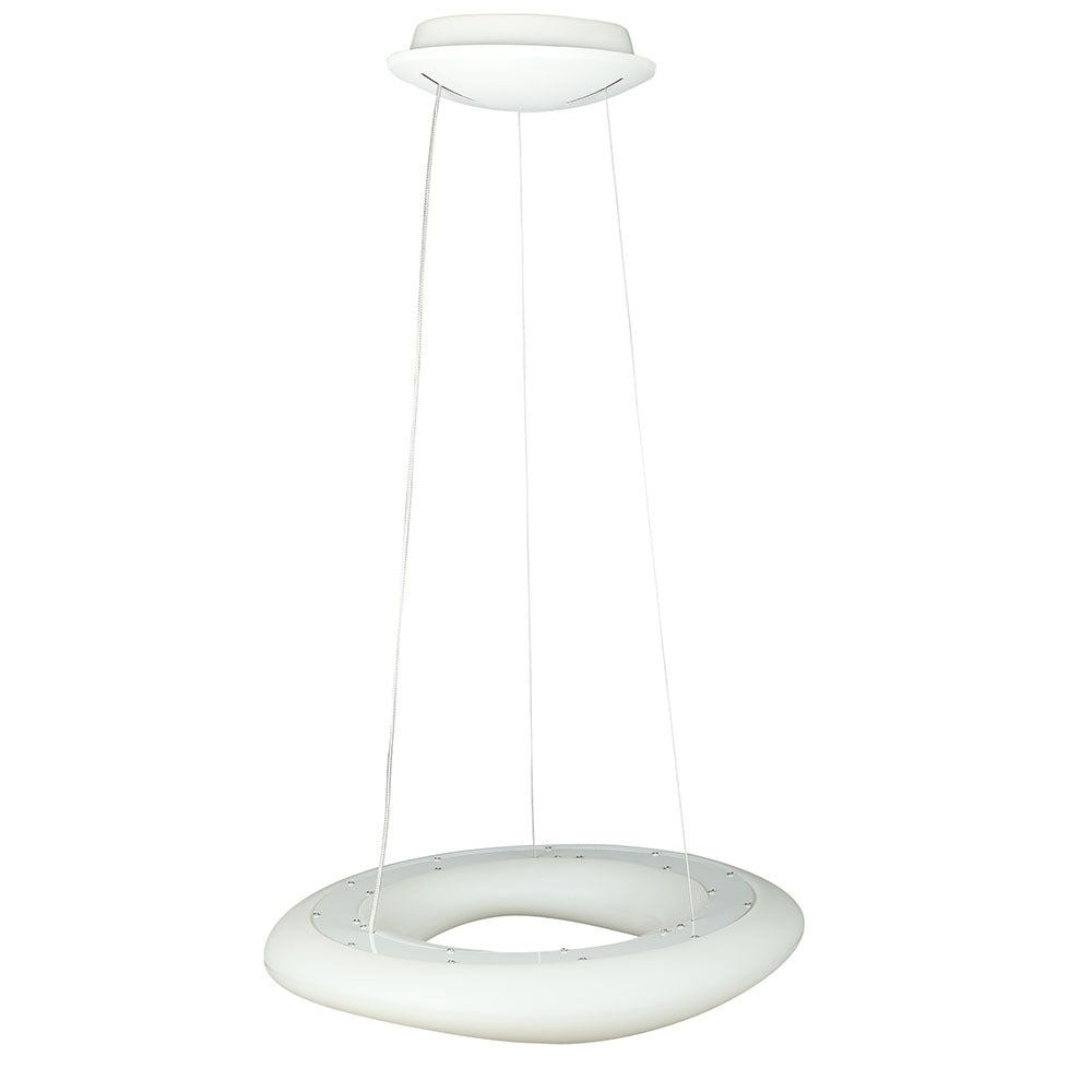 32W Lampa Wisząca / Okrągła / Ściemniana / Biały