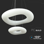 60W Lampa Wisząca / Okrągła / Ściemniana / Biały