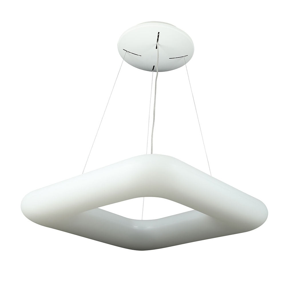 42W Lampa Wisząca / Kwadratowa / Ściemniana / Biały