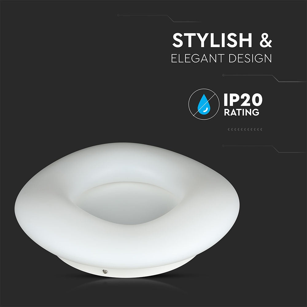 32W Lampa Wisząca / Okrągła / Ściemniana / Biały