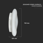 82W Lampa Wisząca / Okrągła / Ściemniana / Biały