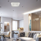 26W Lampa Wisząca / Kwadratowa / Ściemniana / Biały