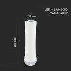 18W Kinkiet LED/ Klosz: Mleczny / Ściemniana / Barwa:3000K / Biały