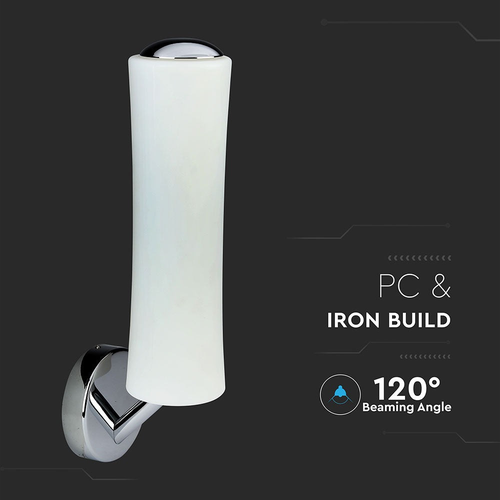 18W Kinkiet LED/ Klosz: Mleczny / Ściemniana / Barwa:3000K / Biały