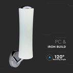 18W Kinkiet LED/ Klosz: Mleczny / Ściemniana / Barwa:3000K / Biały