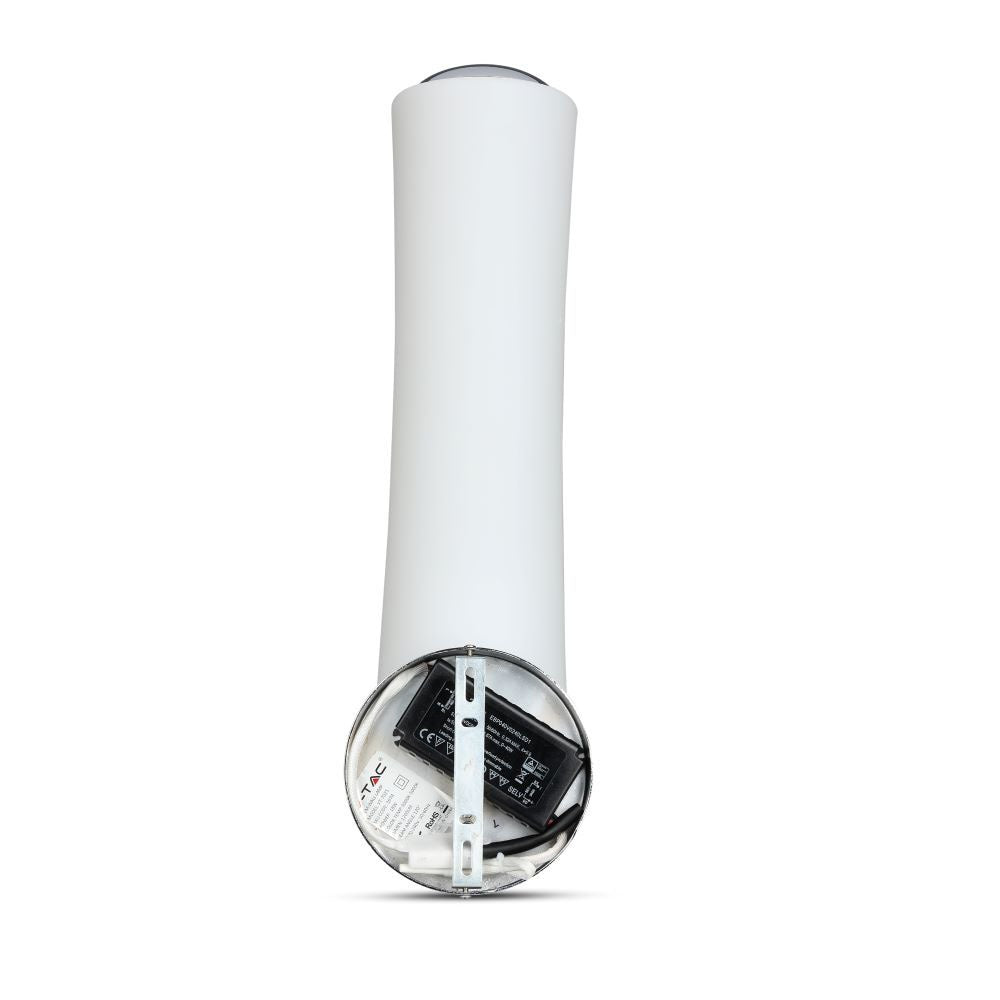 18W Kinkiet LED/ Klosz: Mleczny / Ściemniana / Barwa:3000K / Biały
