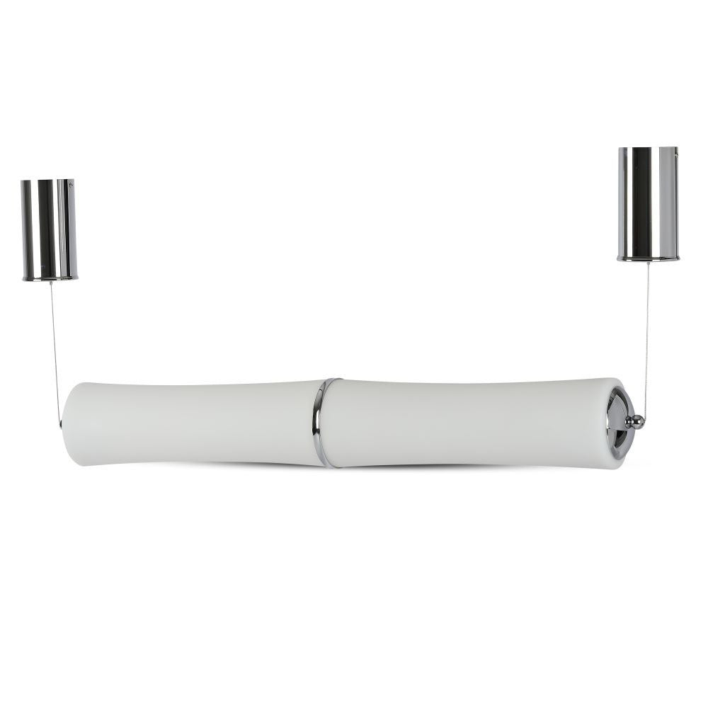 32W Lampa Wisząca LED / Klosz: Mleczny / Ściemniana / Barwa:3000K / Biały