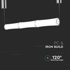52W Lampa Wisząca LED / Klosz: Mleczny / Ściemniana / Barwa:3000K / Biały