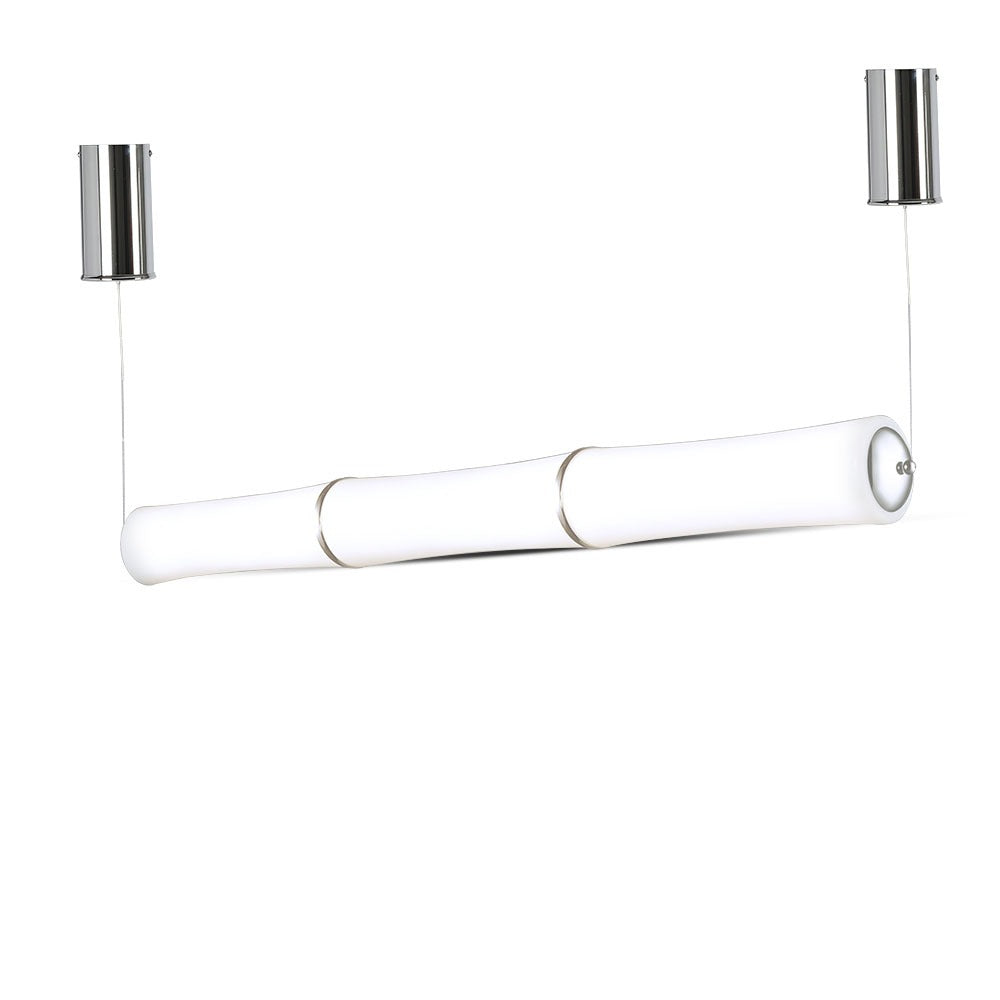 52W Lampa Wisząca LED / Klosz: Mleczny / Ściemniana / Barwa:3000K / Biały