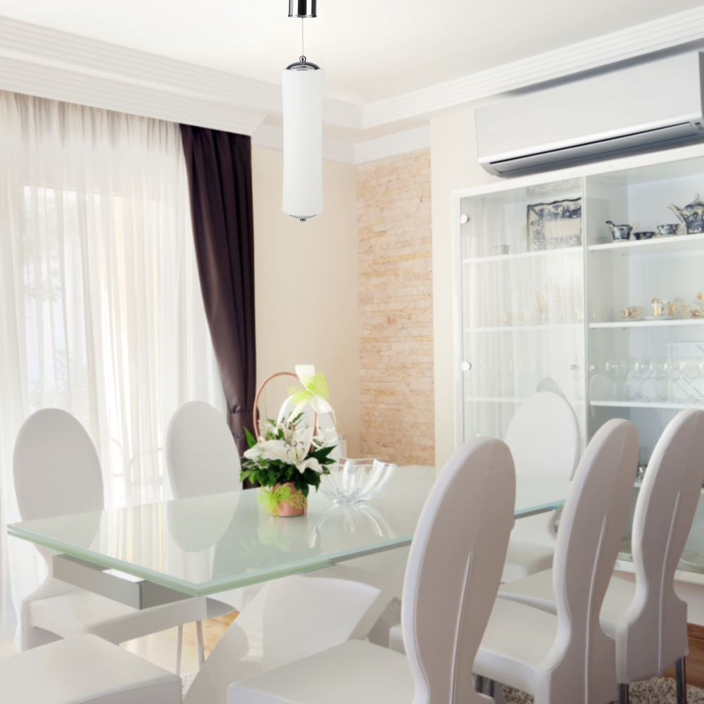 18W Lampa Wisząca LED / Klosz: Mleczny / Ściemniana / Barwa:3000K / Biały