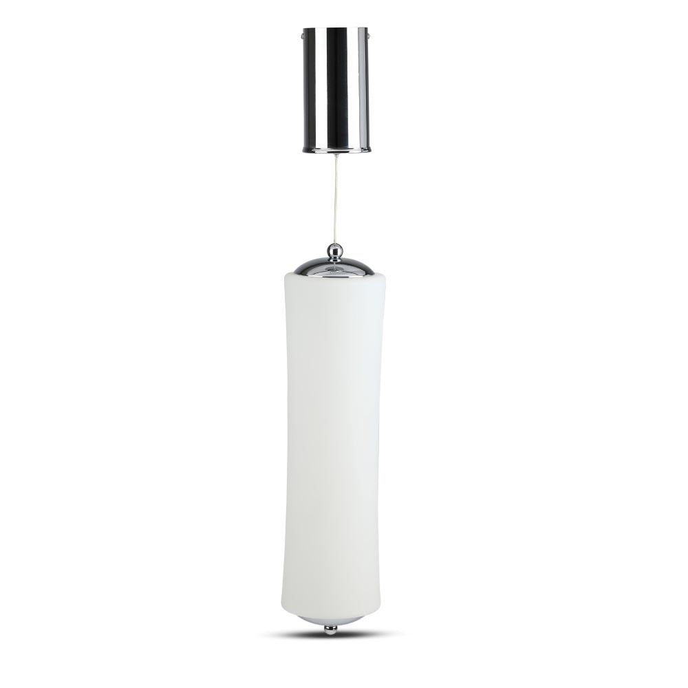 18W Lampa Wisząca LED / Klosz: Mleczny / Ściemniana / Barwa:3000K / Biały