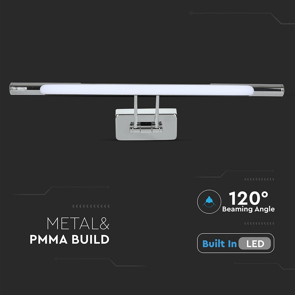 12W Kinkiet LED / Lustra - obrazy / Chrom / Barwa:3000K