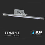 12W Kinkiet LED / Lustra - obrazy / Chrom / Barwa:3000K