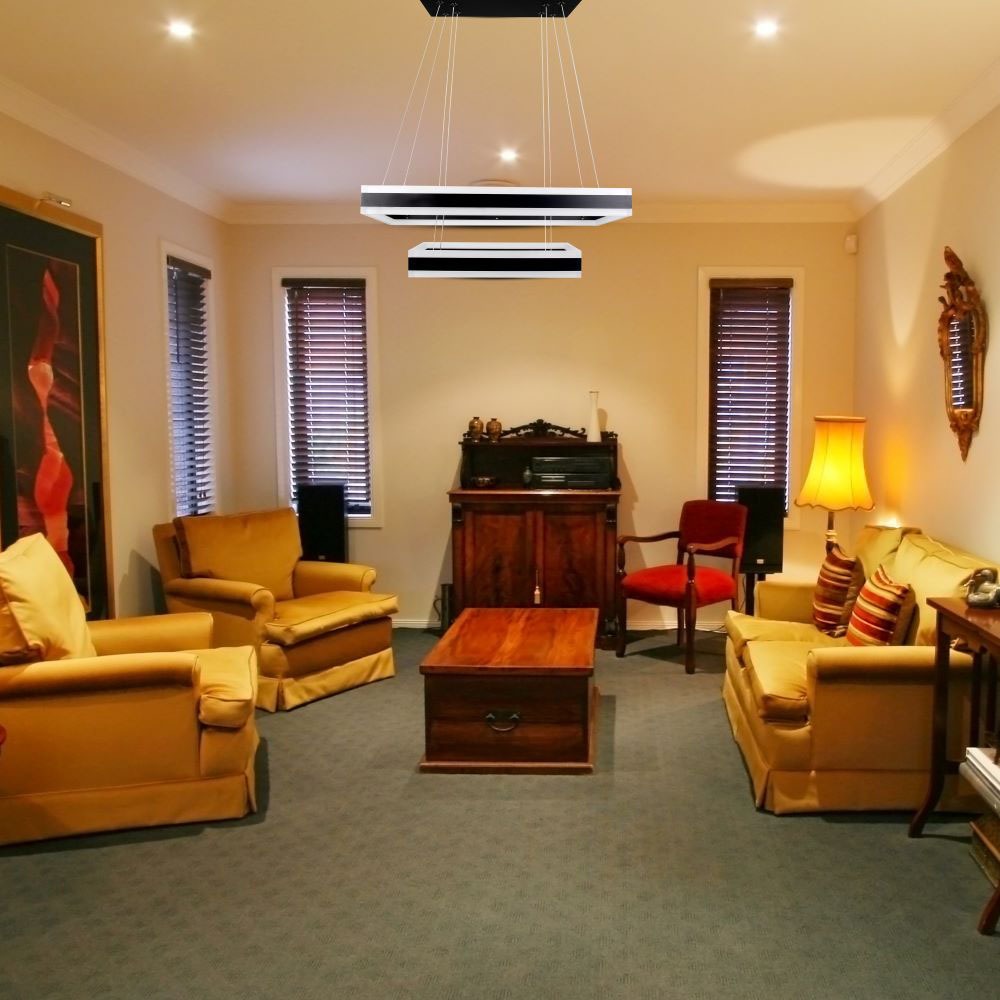 D 115W Lampa Wisząca LED / Barwa:3000K/ Ściemniana / Czarny