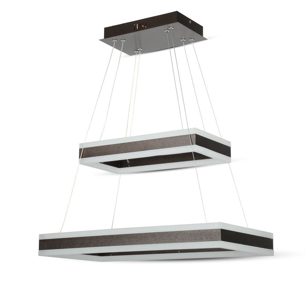 D 115W Lampa Wisząca LED / Barwa:3000K/ Ściemniana / Brązowy