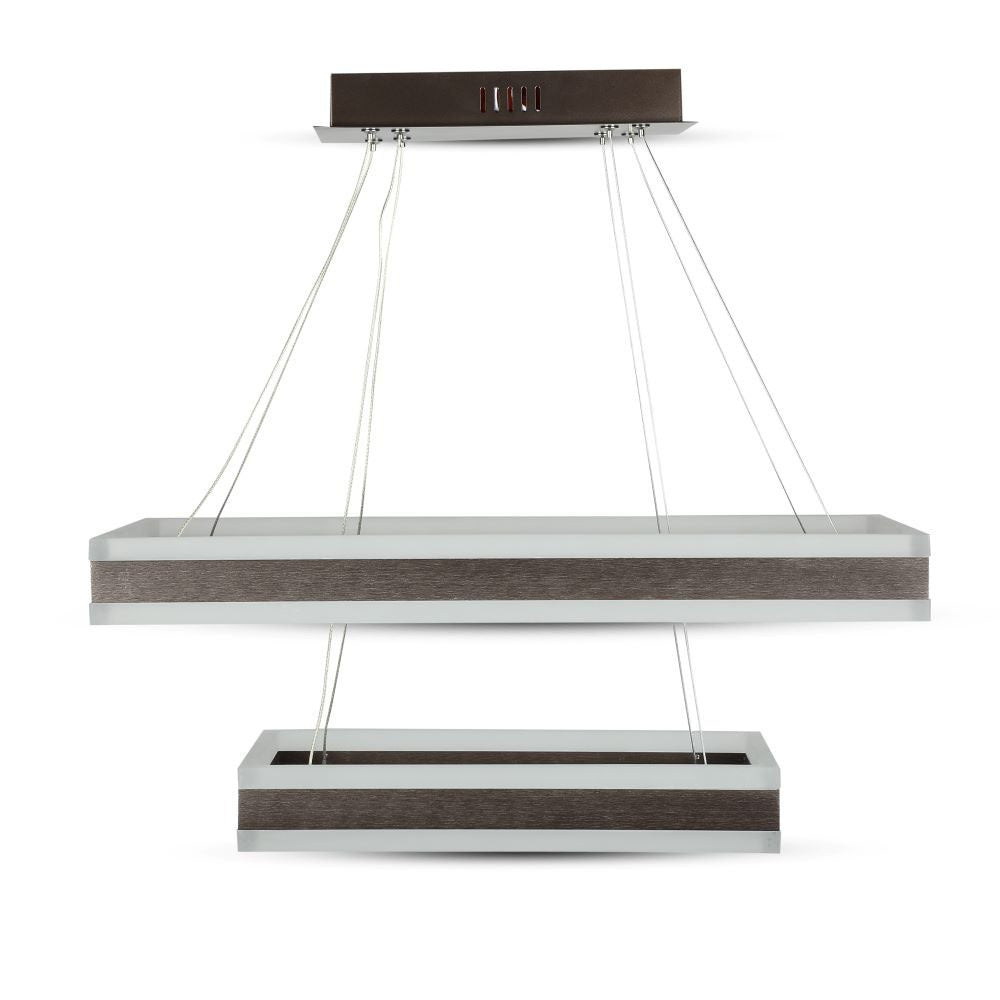 D 115W Lampa Wisząca LED / Barwa:3000K/ Ściemniana / Brązowy