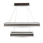 D 115W Lampa Wisząca LED / Barwa:3000K/ Ściemniana / Brązowy