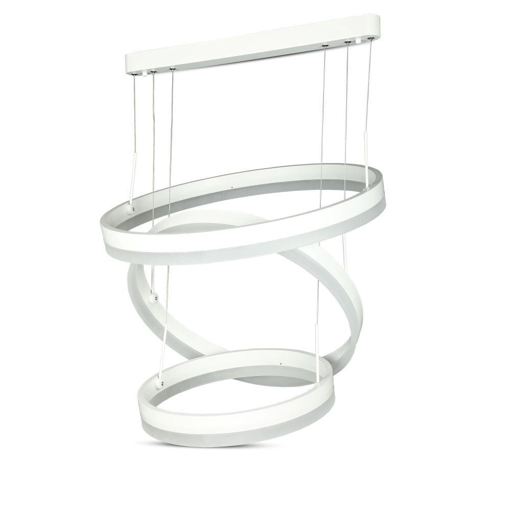 D 92W Lampa Wisząca LED / Barwa:3000K/ Ściemniana / Biały
