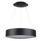 D 20W Lampa Wisząca LED / Barwa:3000K / Czarny / Ściemniana