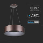 D 20W Lampa Wisząca LED / Barwa:3000K / Brązowy / Ściemniana