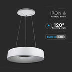 D 30W Lampa Wisząca LED / Barwa:3000K / Biały / Ściemniana