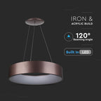 D 30W Lampa Wisząca LED / Barwa:3000K / Brązowy / Ściemniana