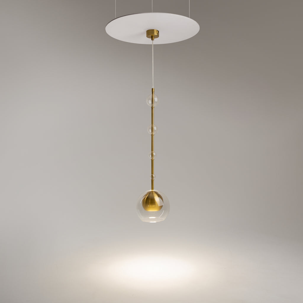 Maytoni Lampa wisząca Ros - Metal - Mosiądz MOD227PL-01BS