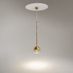 Maytoni Lampa wisząca Ros - Metal - Mosiądz MOD227PL-01BS
