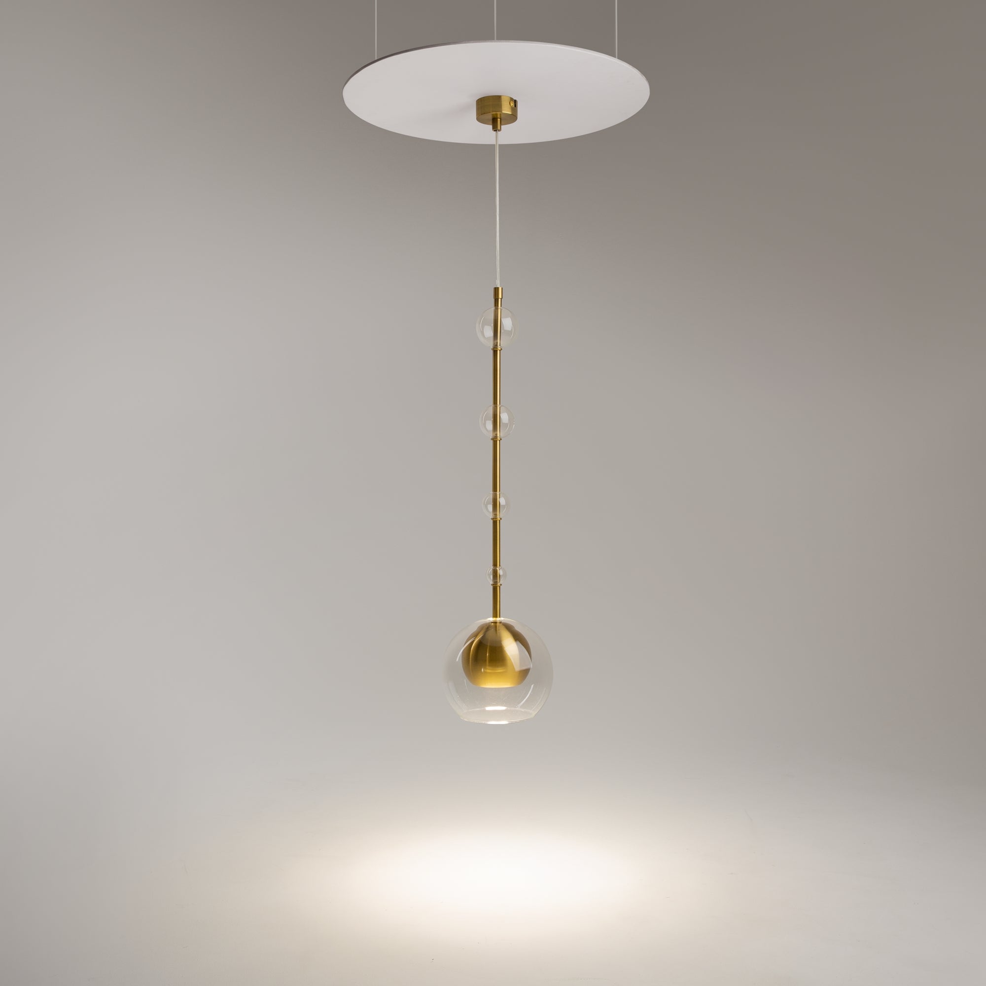 Maytoni Lampa wisząca Ros - Metal - Mosiądz MOD227PL-01BS