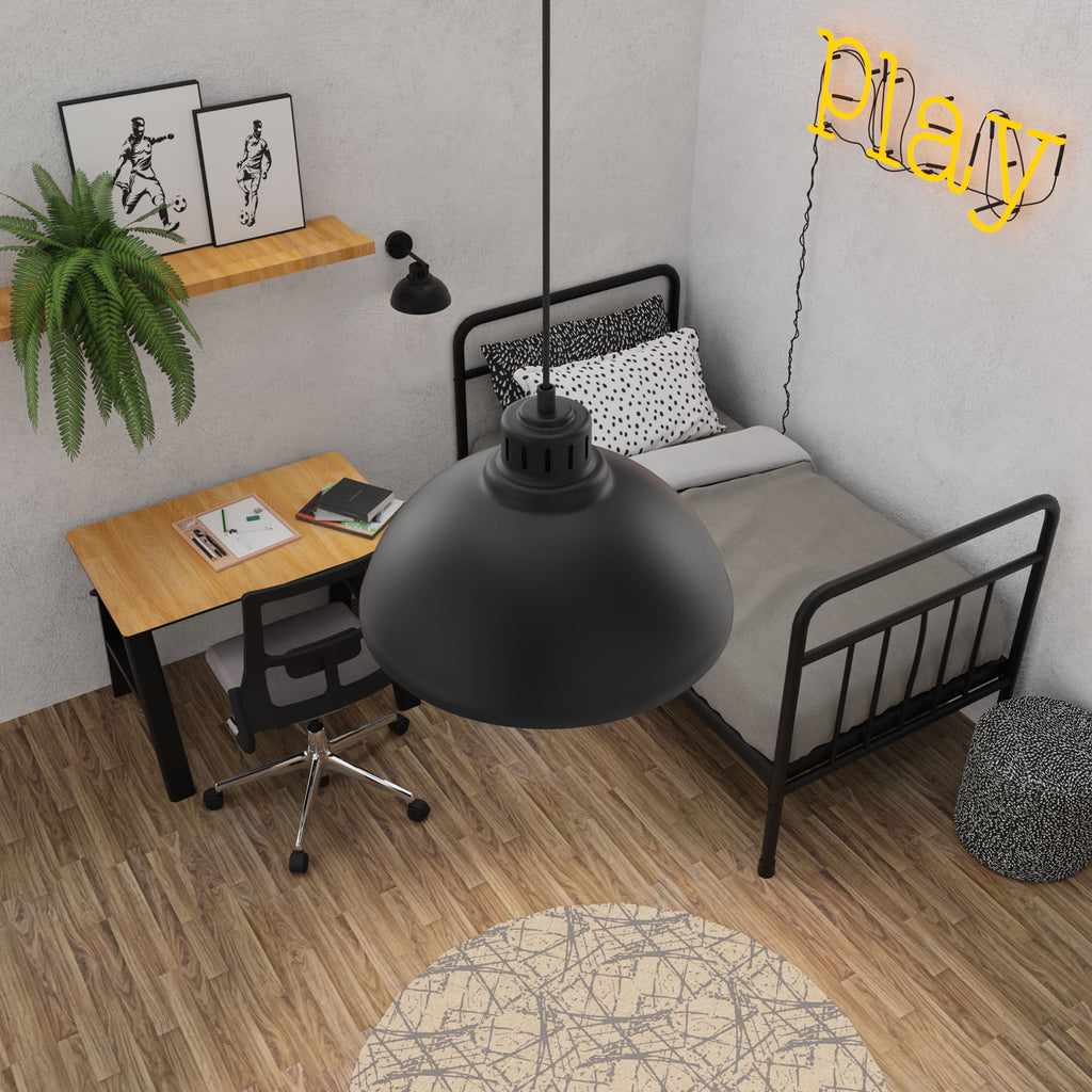 żyrandol Sven big black 1xE27