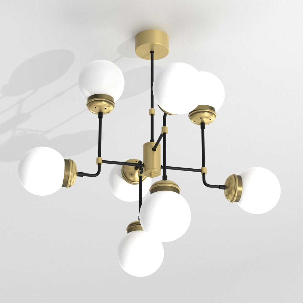 ceiling lamp Hydro opal dlass dia 160 mm 8xE27