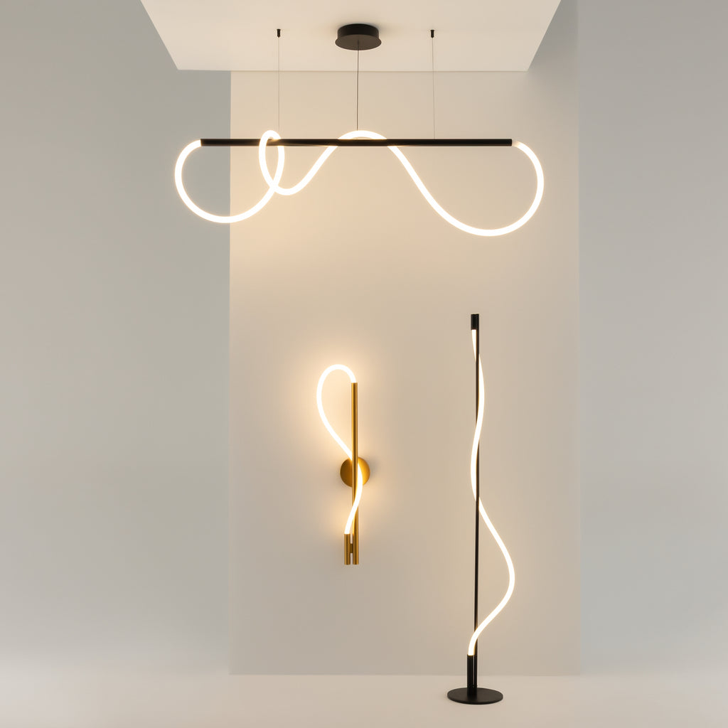 Maytoni Lampa podłogowa Tau - Aluminium - Czarny MOD166FL-L15B3K