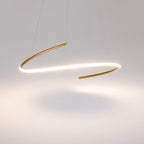Maytoni Lampa wisząca Curve - Aluminium - Mosiądz MOD242PL-L33BSK