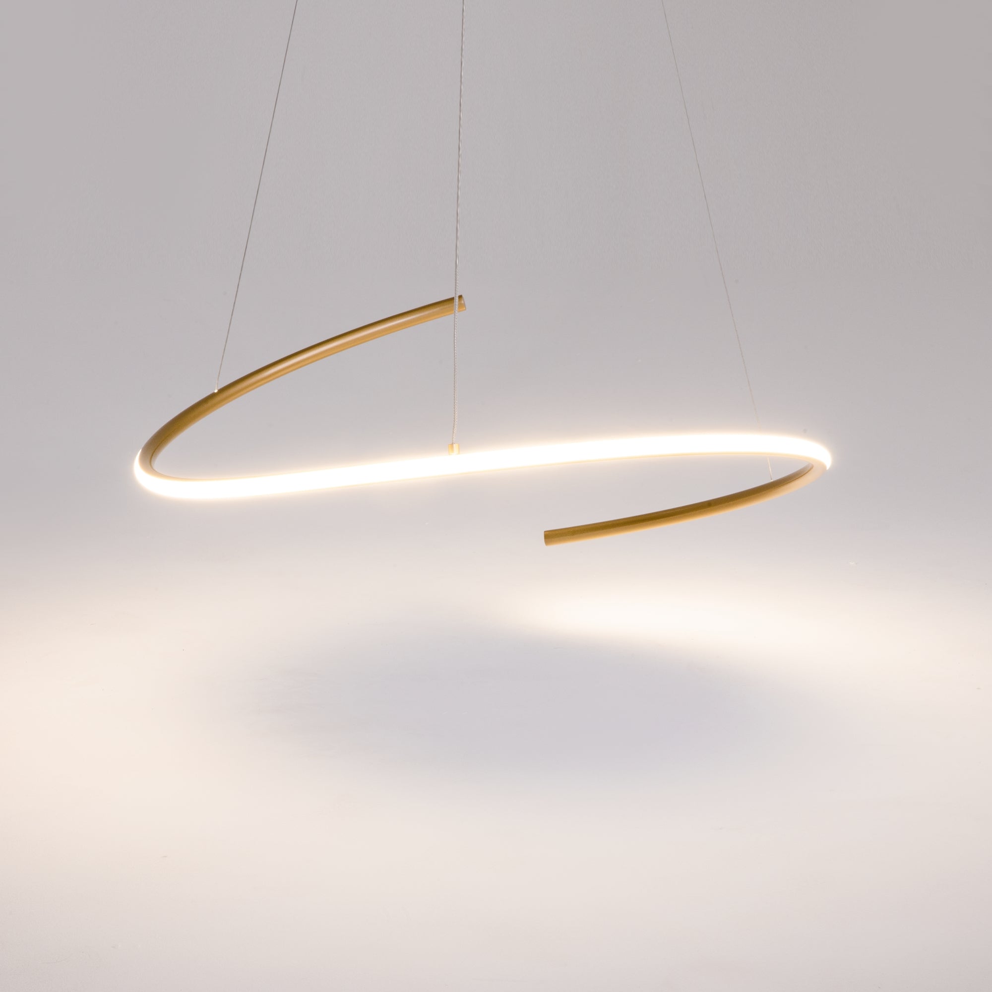 Maytoni Lampa wisząca Curve - Aluminium - Mosiądz MOD242PL-L33BSK