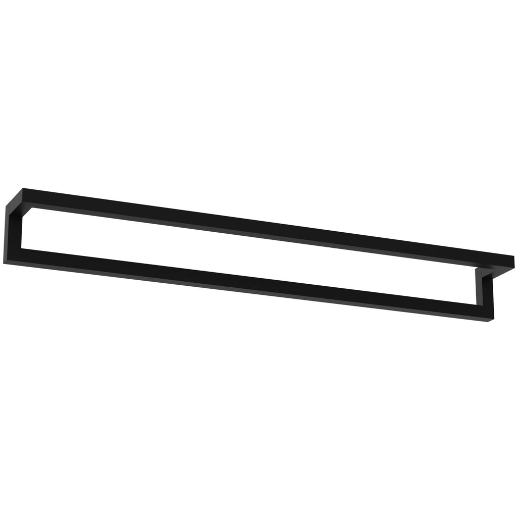wall towel hanger 60 cm - single, black