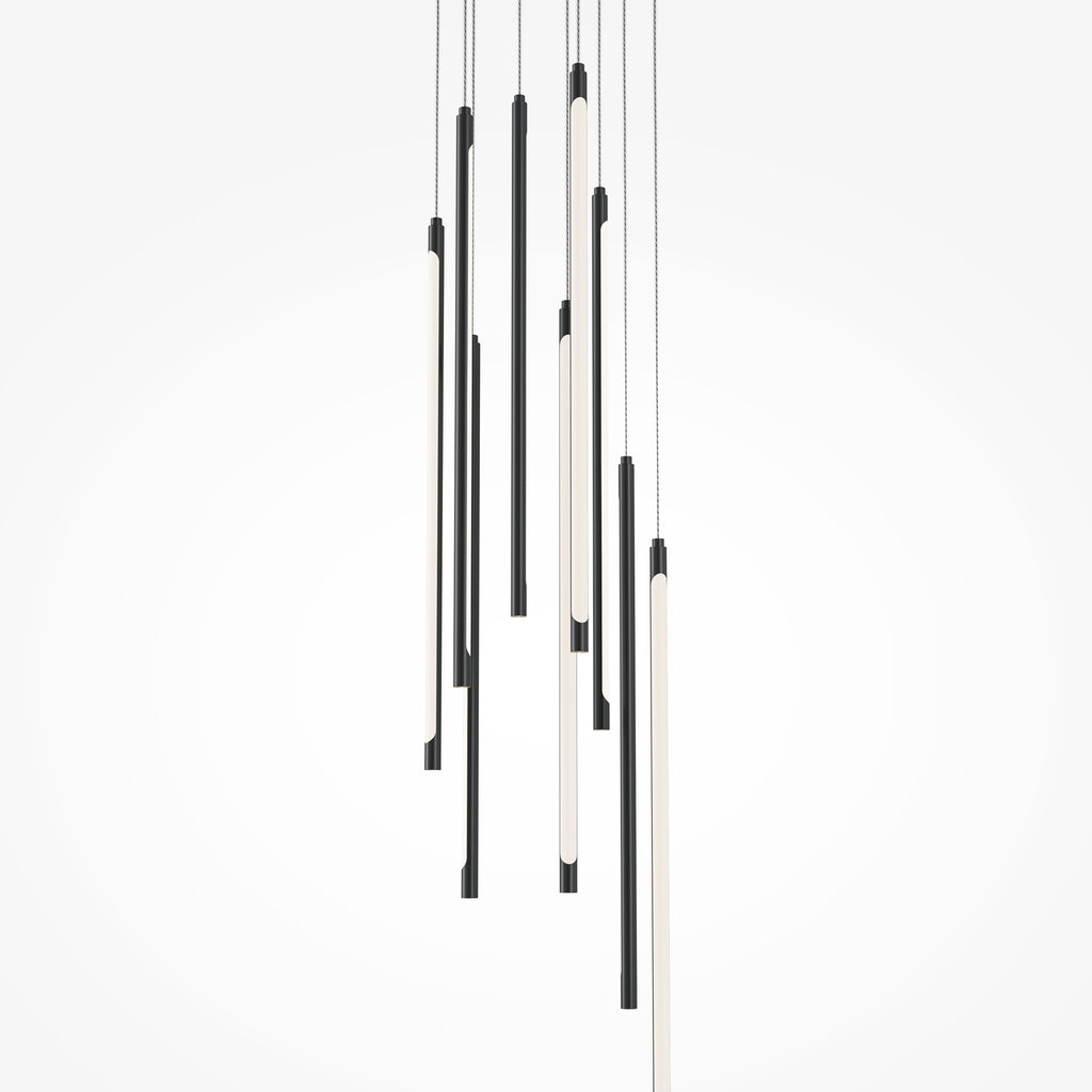 Maytoni Lampa wisząca Light stick - Aluminium - Czarny MOD236PL-L54B3K
