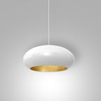żyrandol Compo oval (dia 500) white/gold 1xE27
