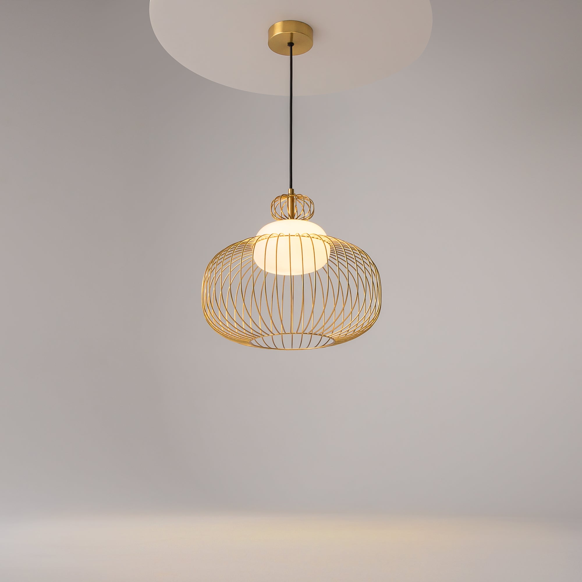 Maytoni Lampa wisząca Levitation - Metal - Mosiądz MOD376PL-01G