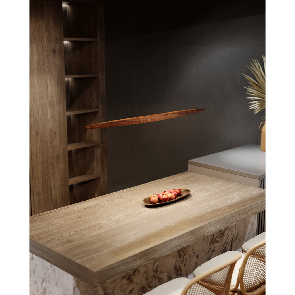 Maxlight Lampa wisząca Woody - Metal + drewno - Ciemne drewno P0598
