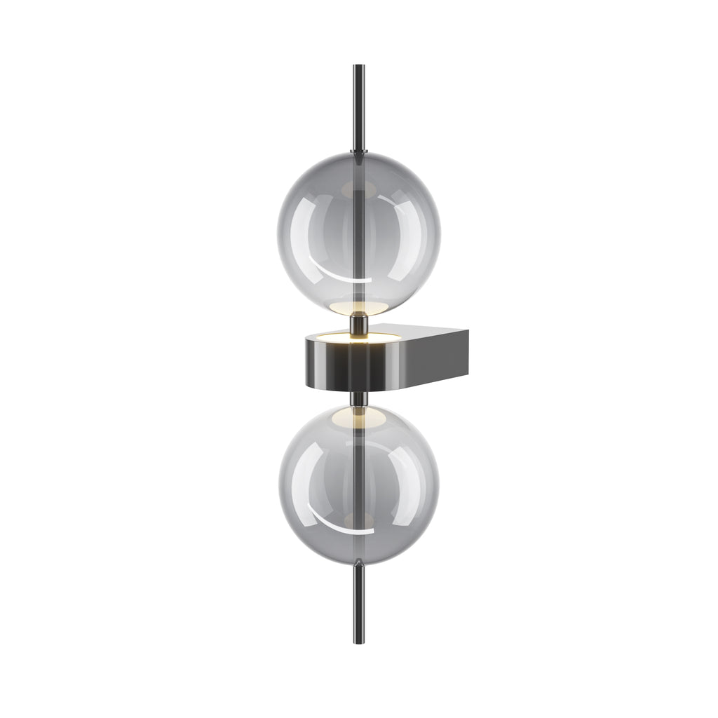 Maytoni Kinkiet Double Moon - Metal - Czarny MOD478WL-L8B3K