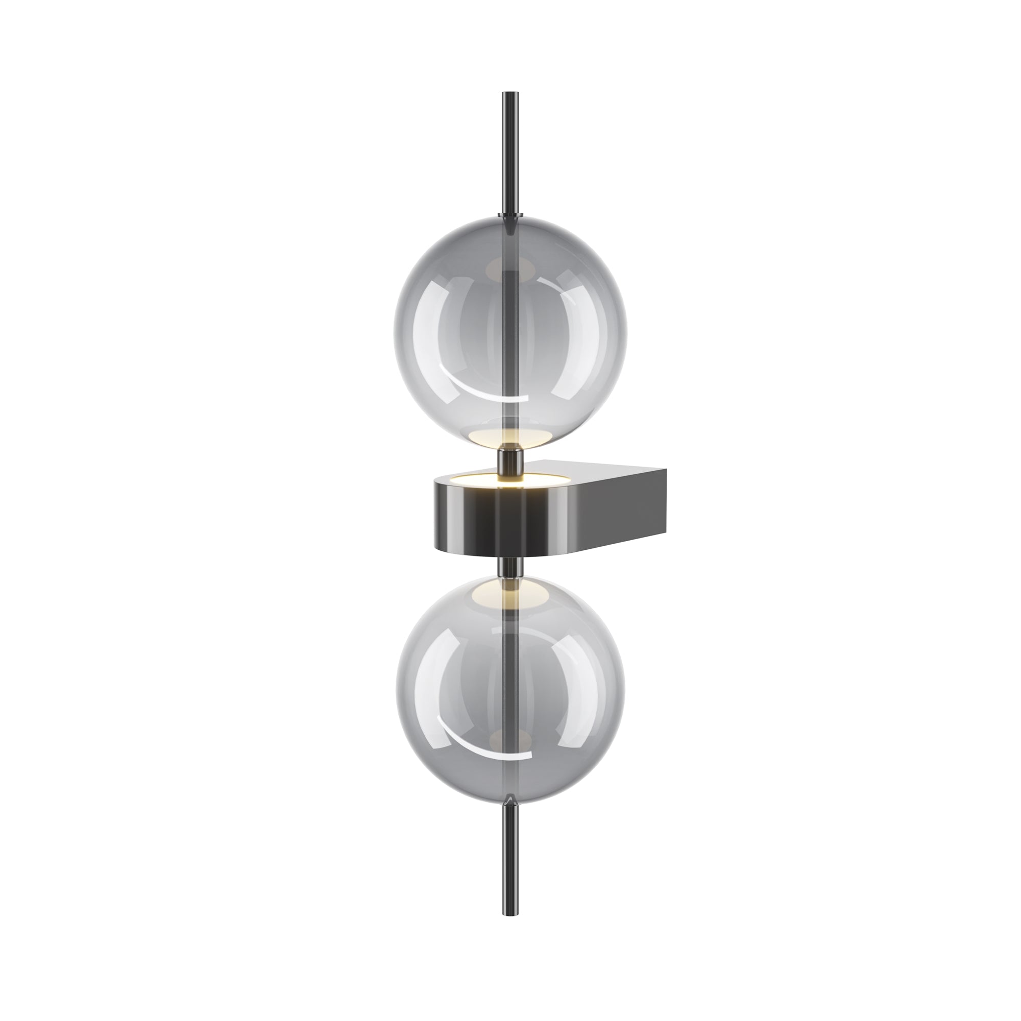 Maytoni Kinkiet Double Moon - Metal - Czarny MOD478WL-L8B3K