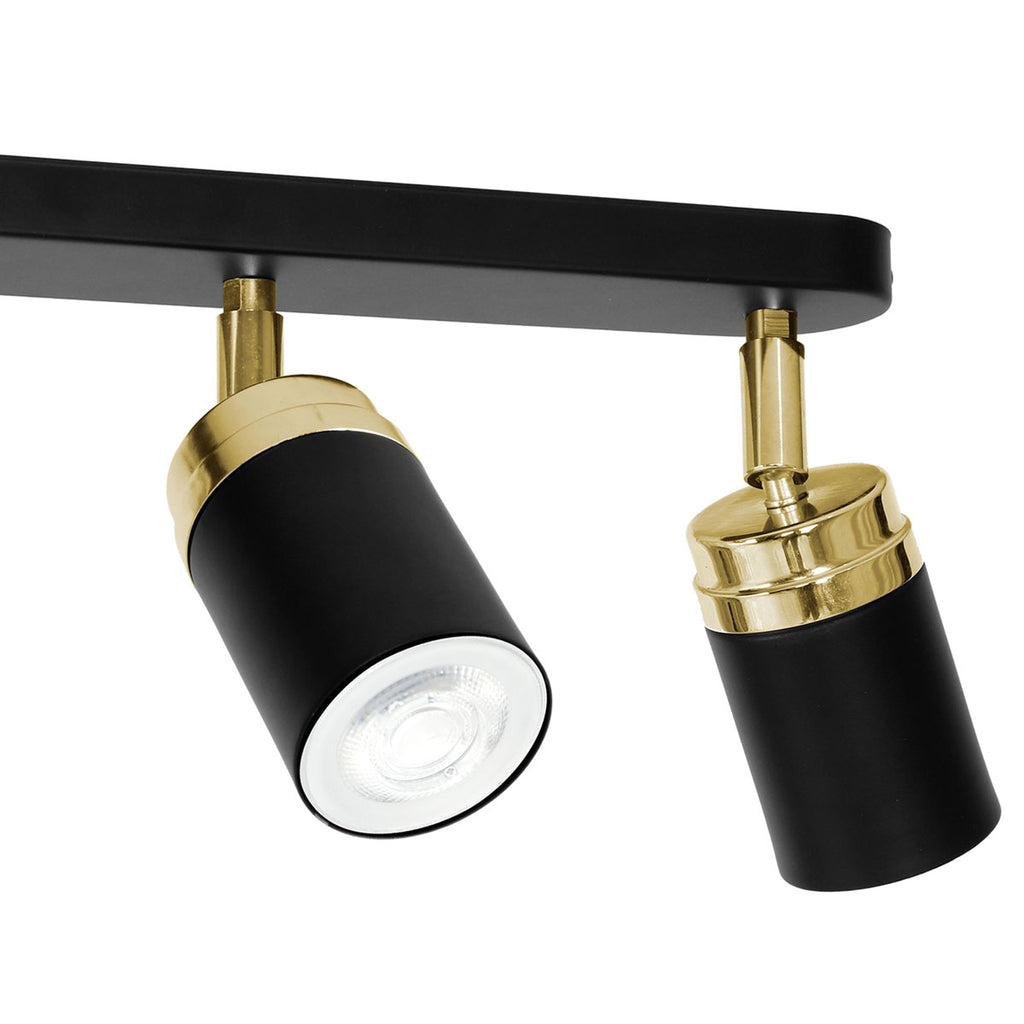 spot Reno black/gold 3xGU10