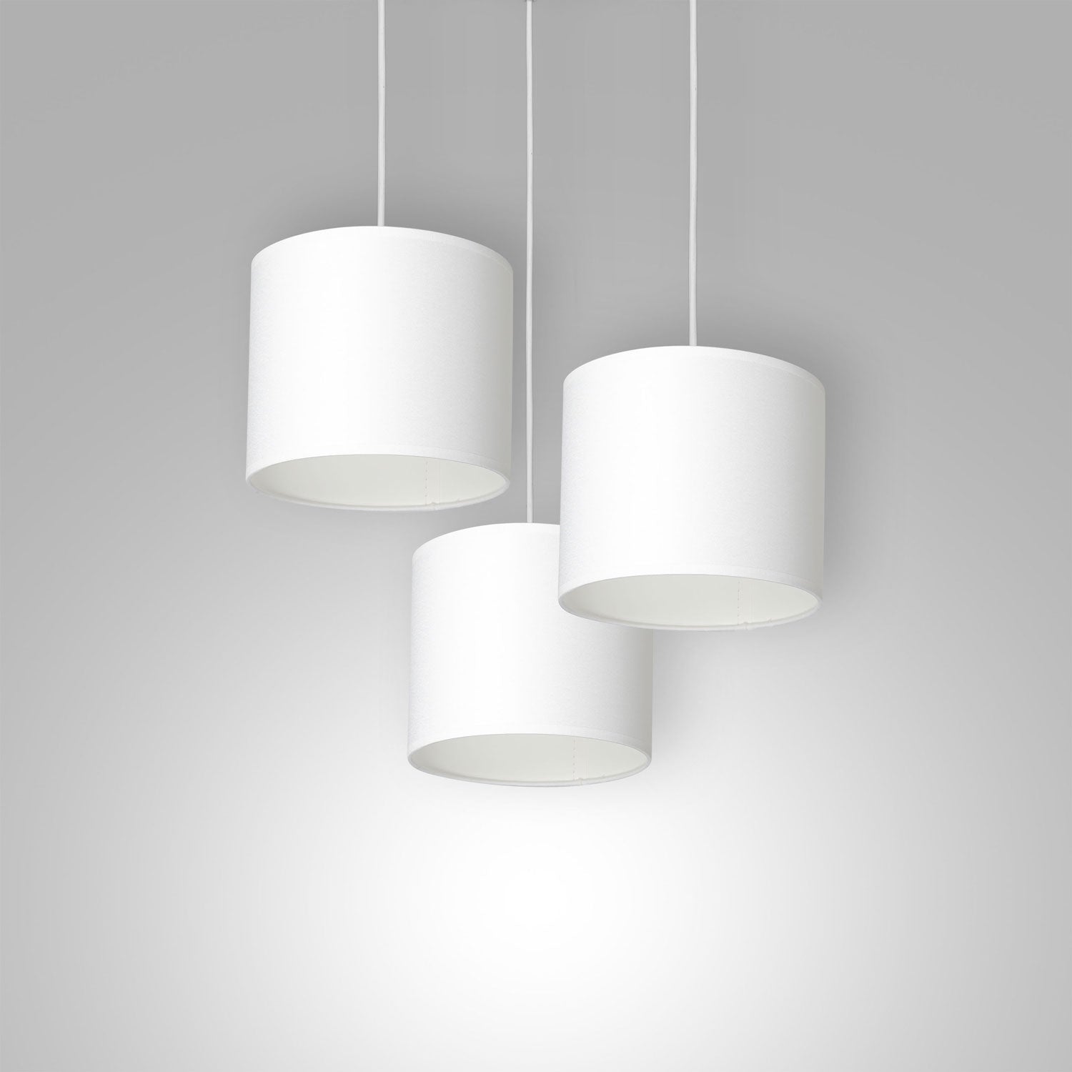 żyrandol Arden talerz dia 300, white, cylinder shade dia 180, h 150 white 3xE27